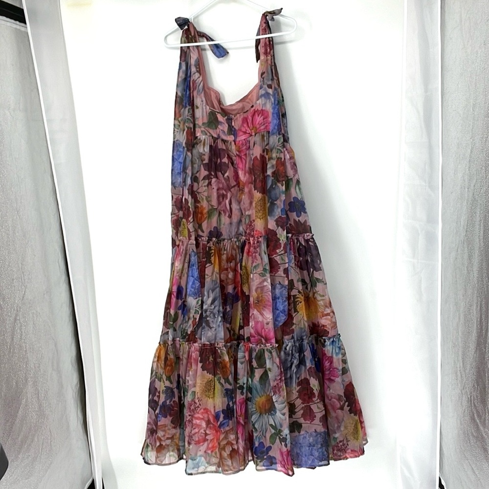 Francesca's Collections Floral Maxi Dress in Pink, Blue, Purple - Picture 12 of 14